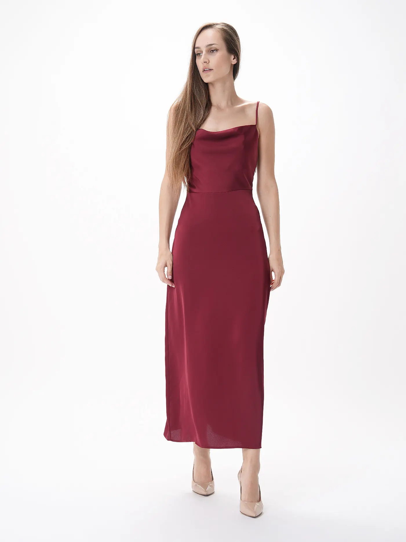 VILA | Abendkleid VIRAVENNA | dunkelrot